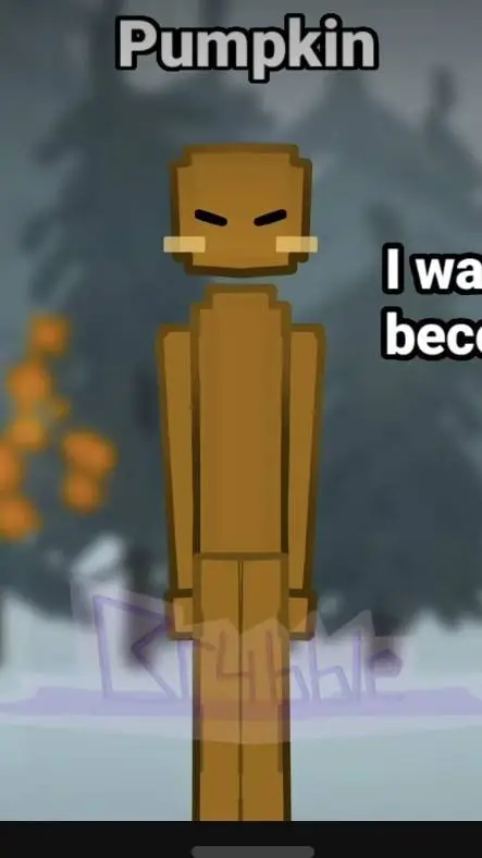 ai character: Pumpkin background