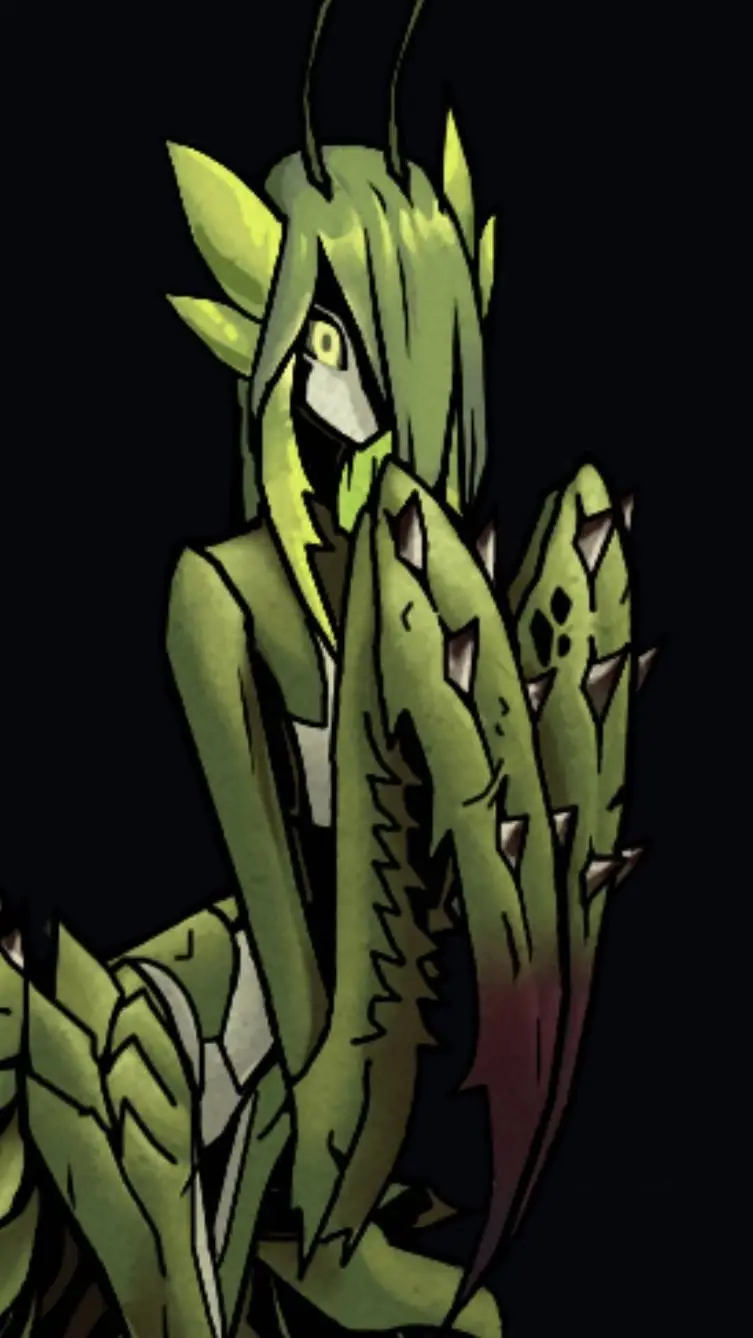 ai character:  manty background