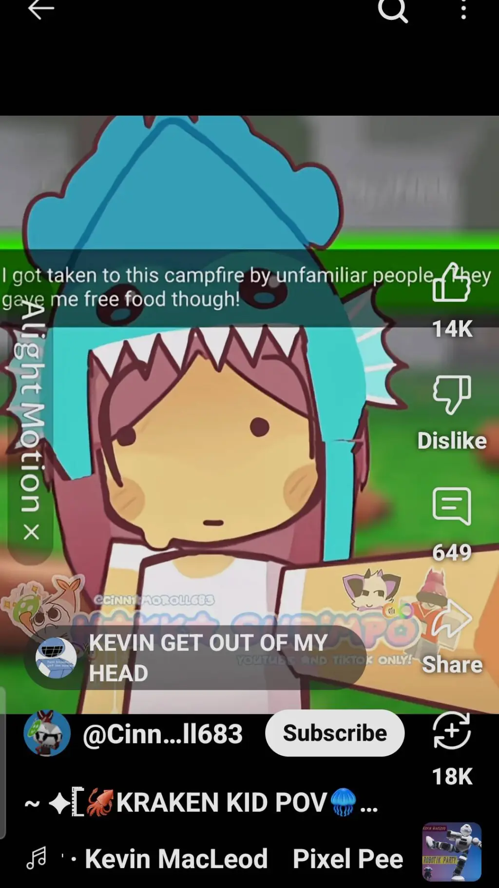 ai character: kraken kid background