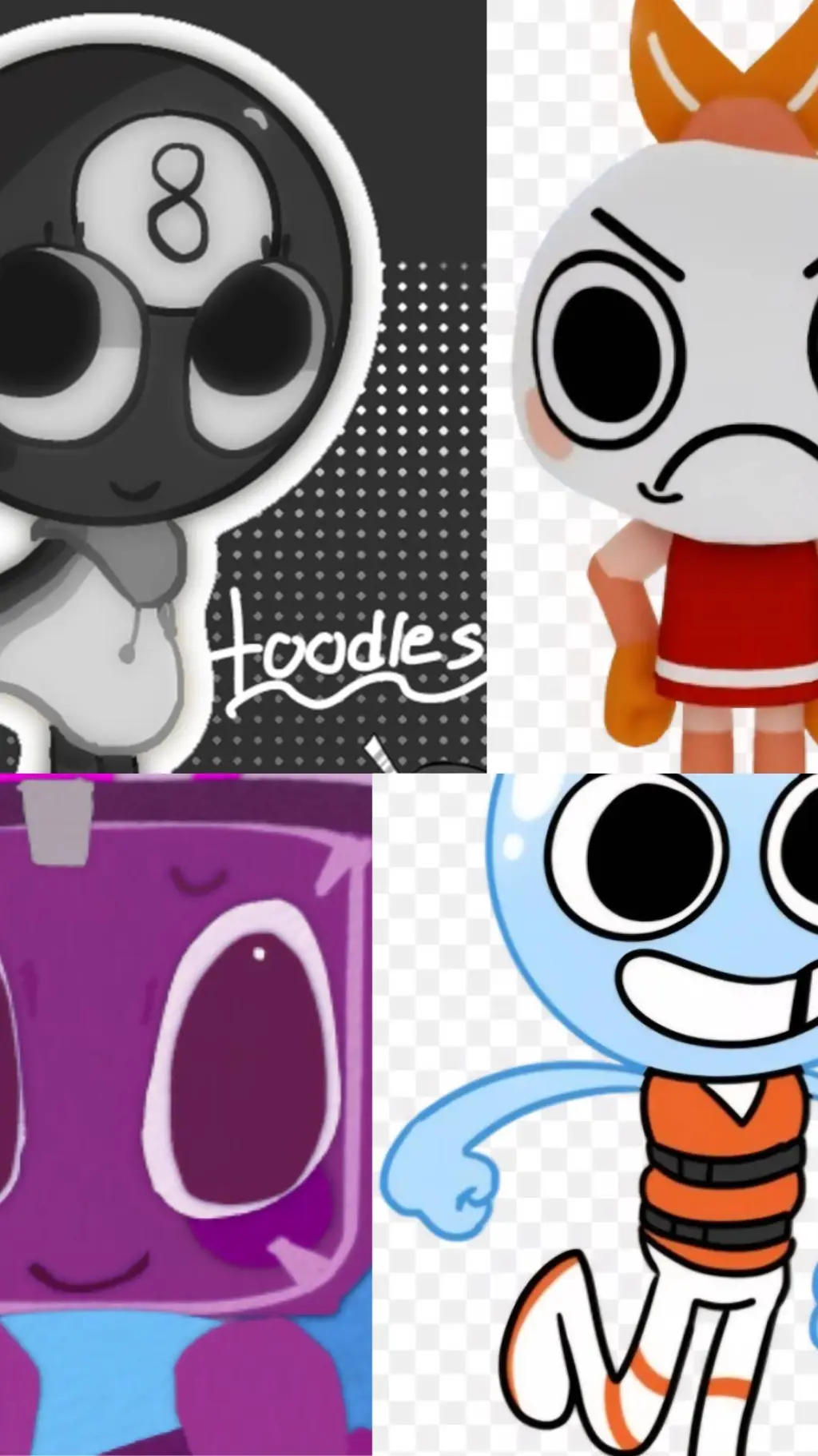 ai character: These 4 together.. background