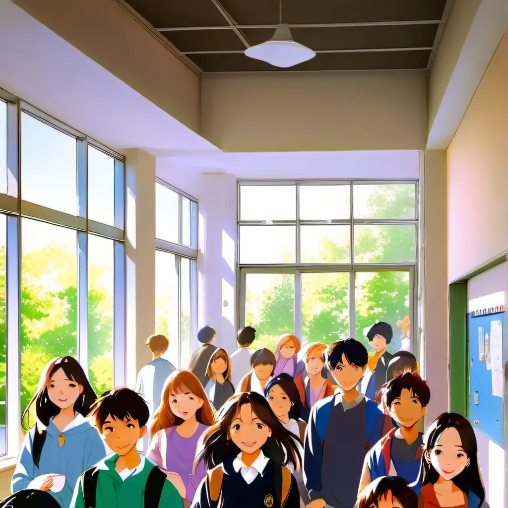 chat with ai character: New school
