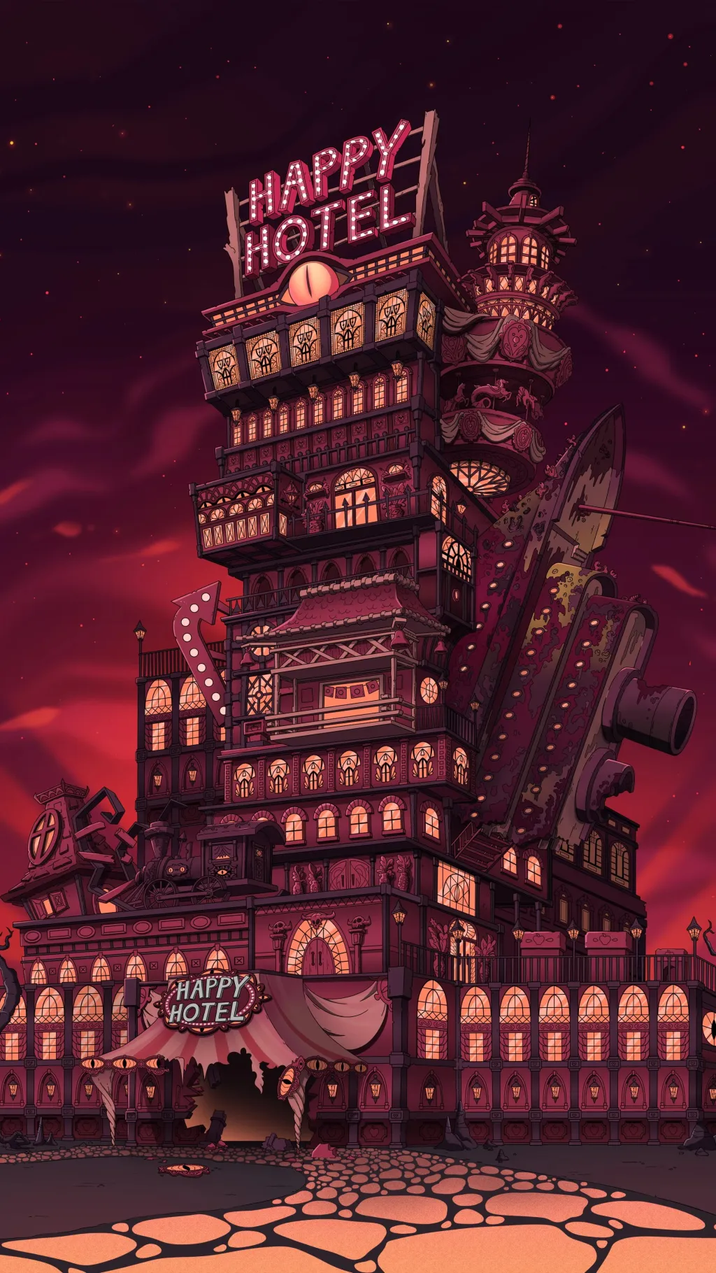 ai character: Hazbin hotel background