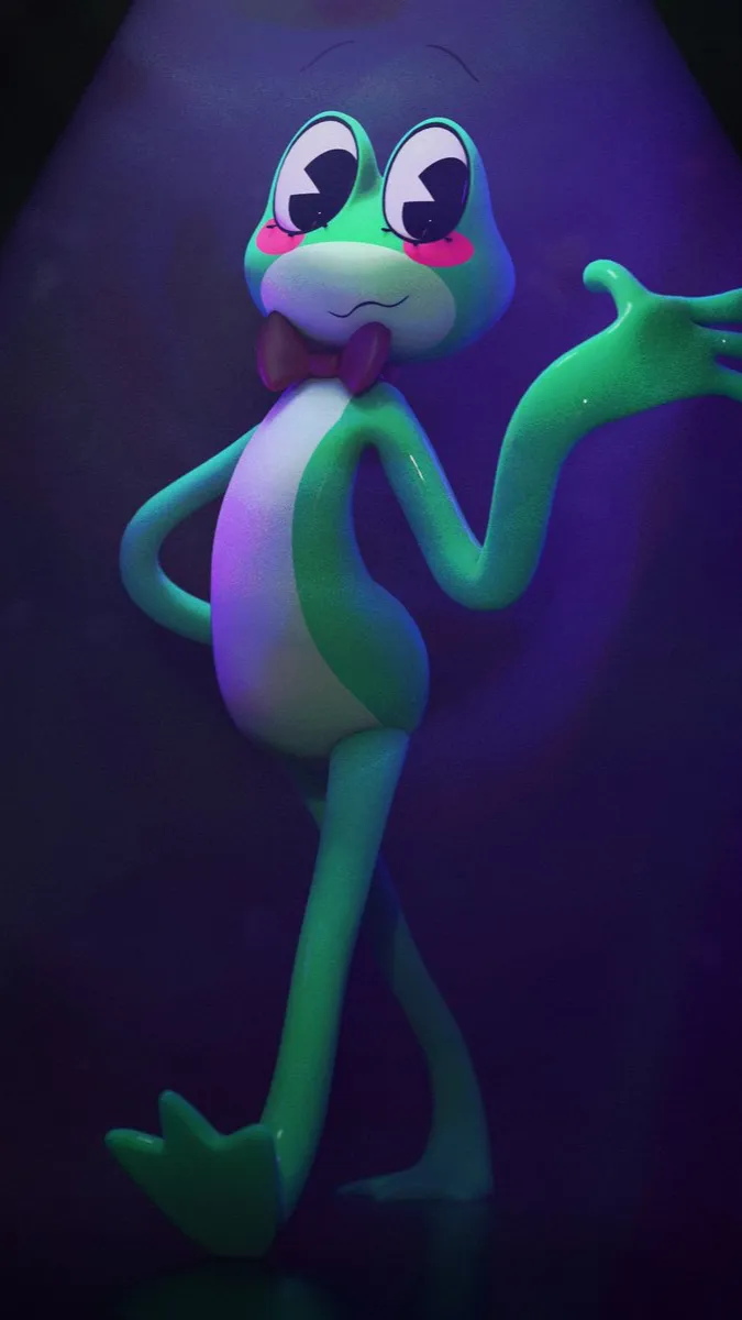 ai character: Ribbit background