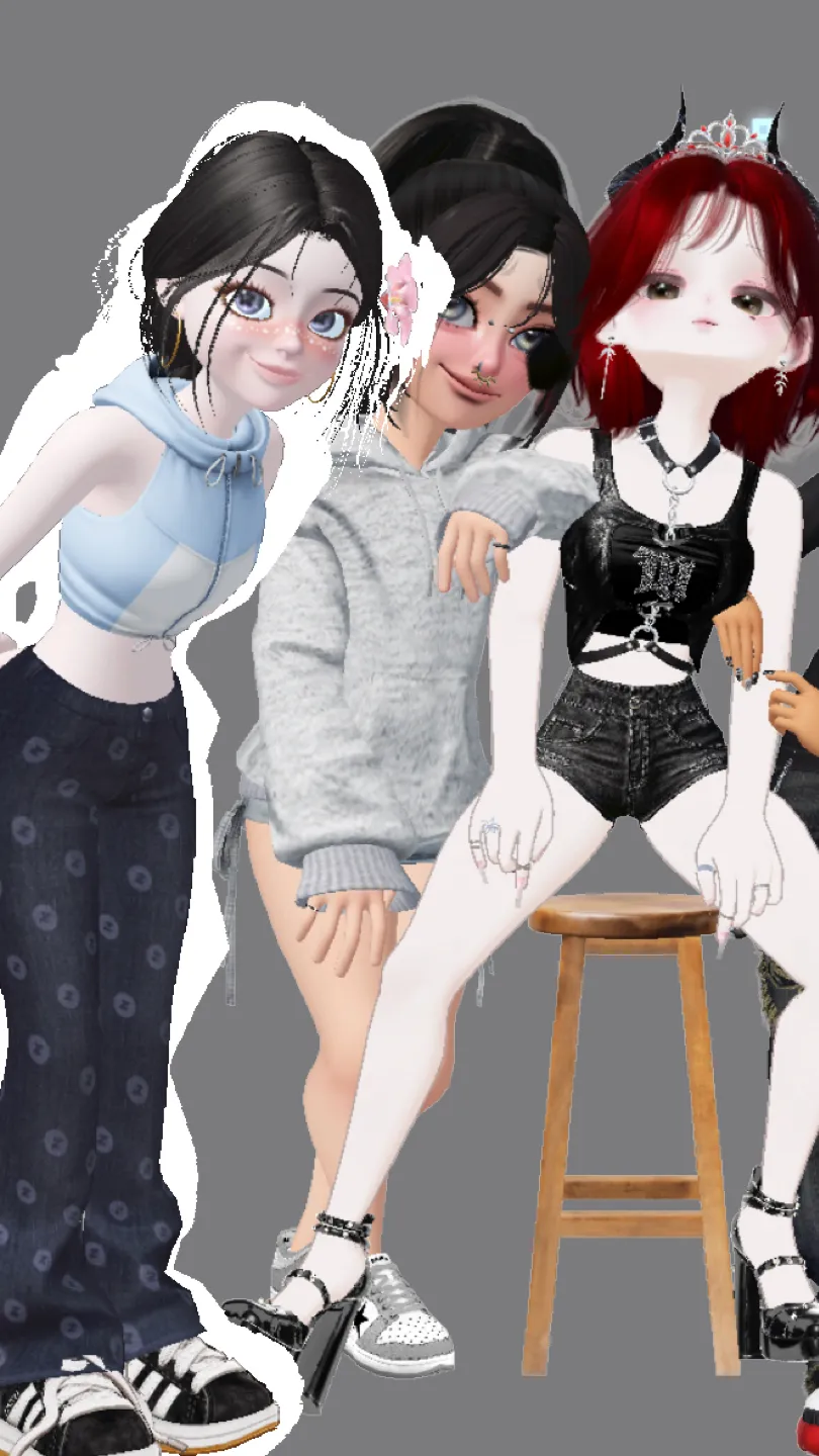 ai character: Online Trio🎮 background