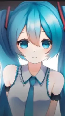 ai character: Miku background