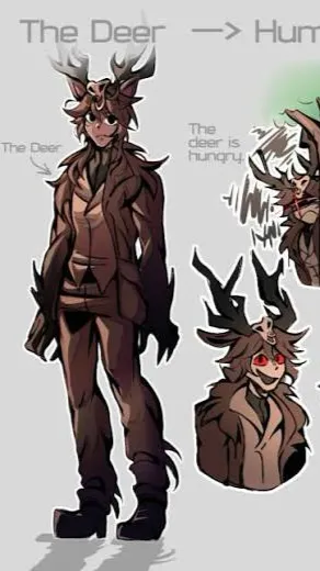 ai character: Deer background