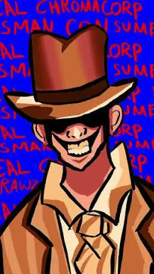 ai character: THE SALESMAN background