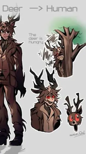 ai character: The deer background