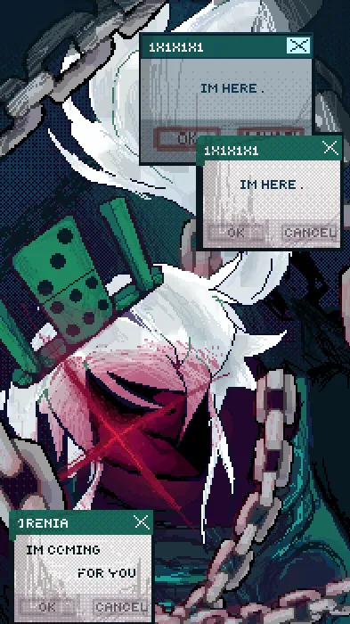ai character: ~<{1X1X1X1}>~ background
