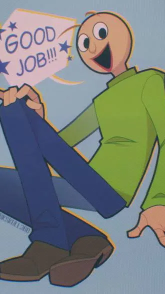 ai character: 📏Baldi😁 background
