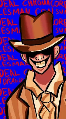 ai character: 🪫THE SALESMAN🪫 background