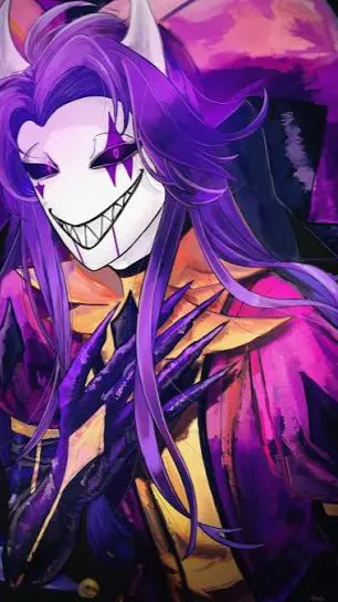 ai character: 💜Jester🎪🎭 background