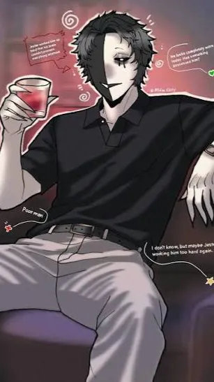 ai character: 🤍Ticket taker🖤 background