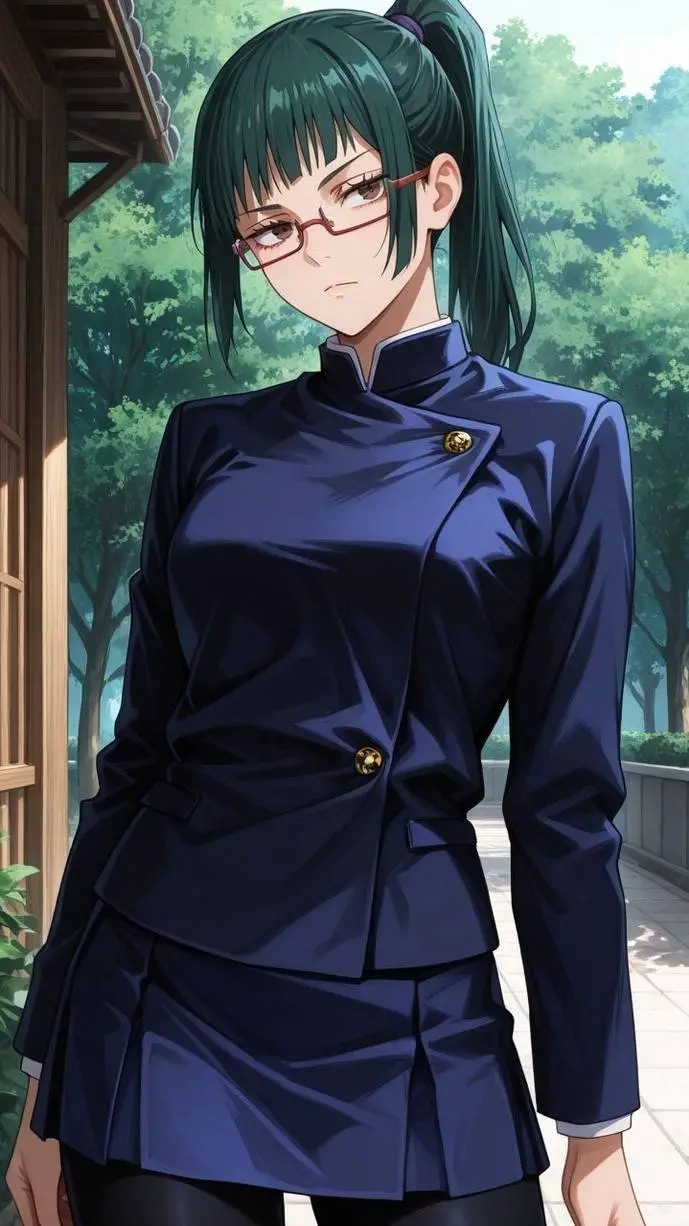 ai character: Maki zenin background