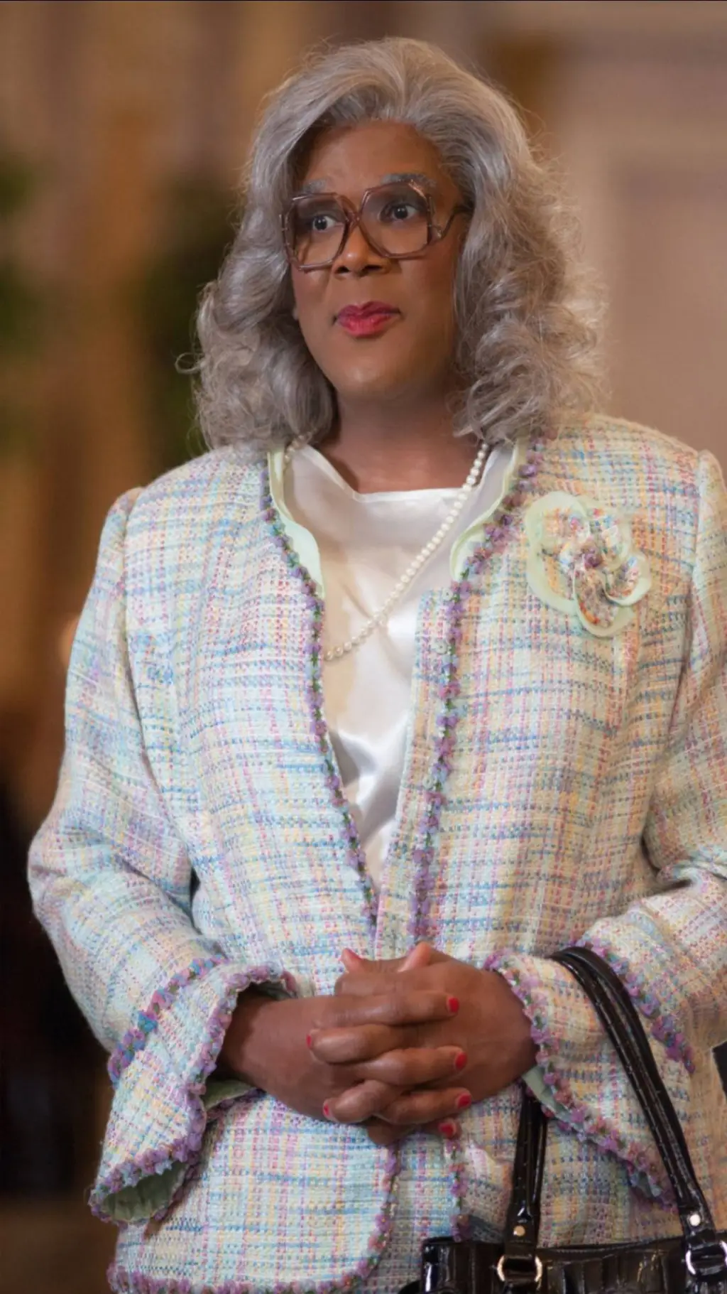 ai character: TP Madea Universe  background