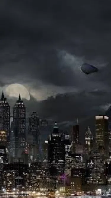 ai character: Moon Knight in DC background