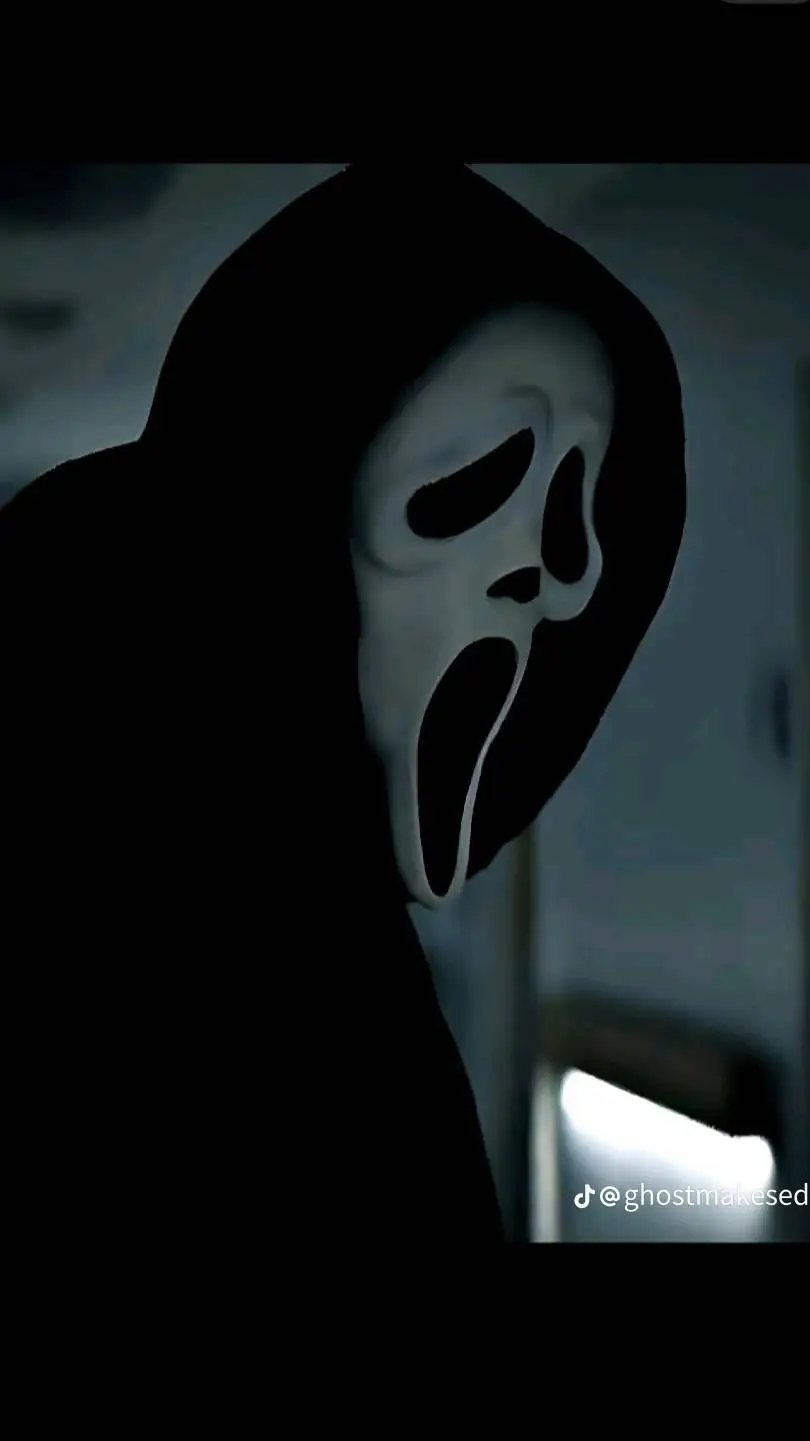 ai character: Ghostface  background