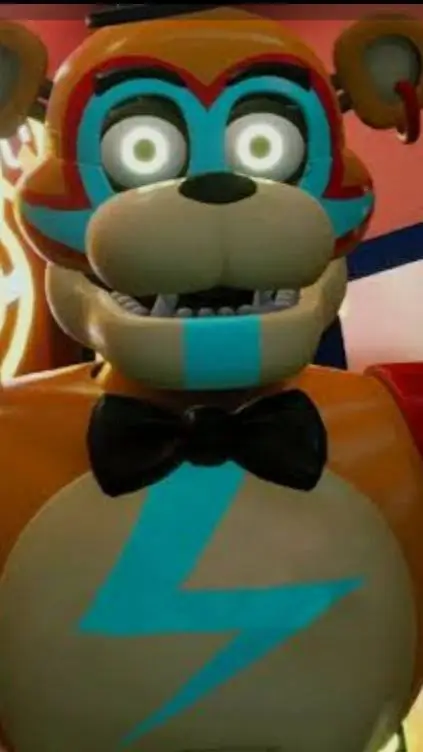 ai character: Glam rock Freddy background