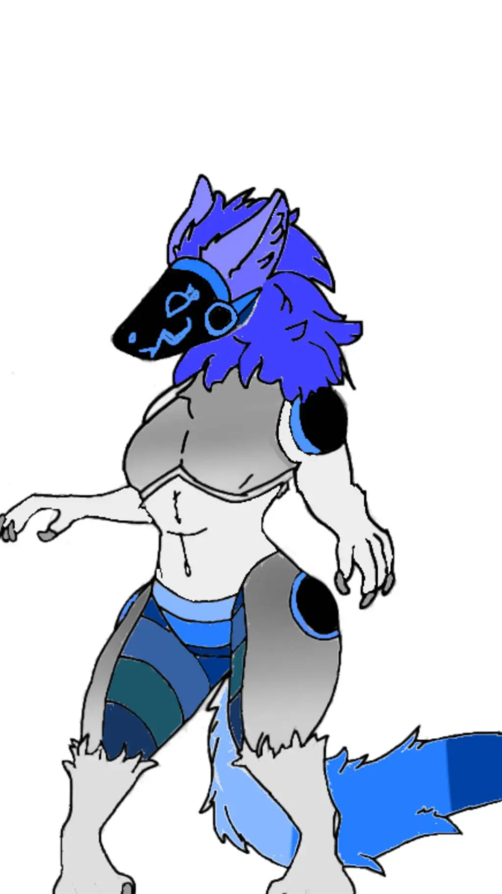 ai character: permafrost background