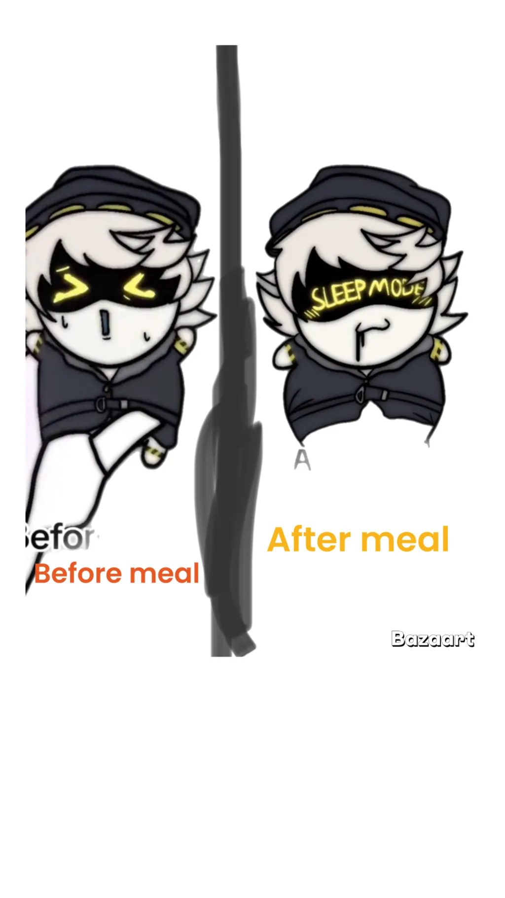 ai character: N meal background