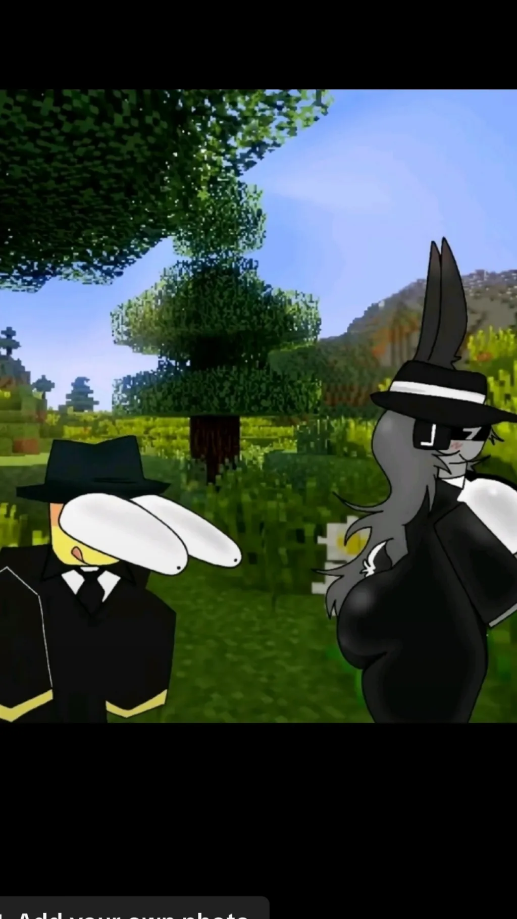 ai character: Double fedora gyat background