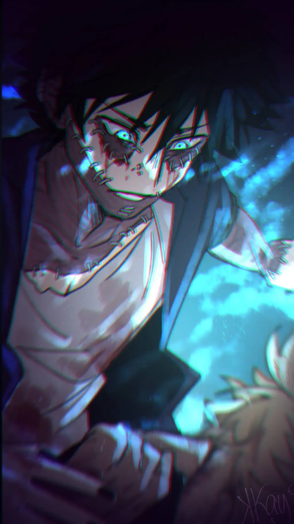 ai character: Dabi(Toya) background