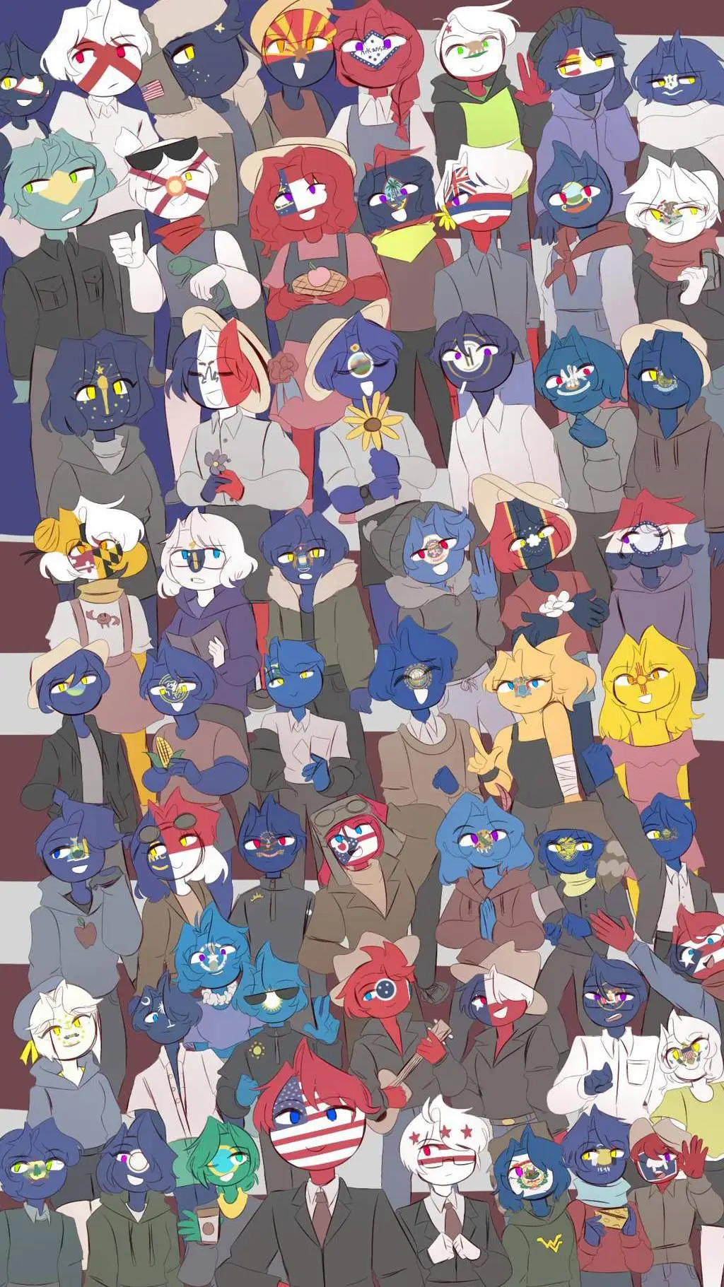 ai character: StateHumans🇺🇸 background