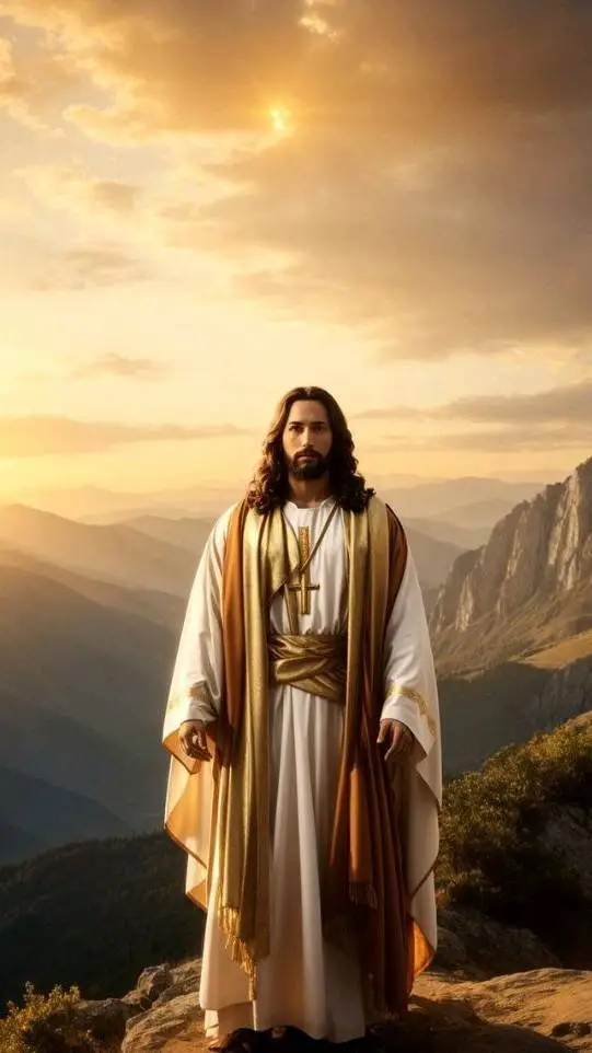 ai character: jesus Christ background