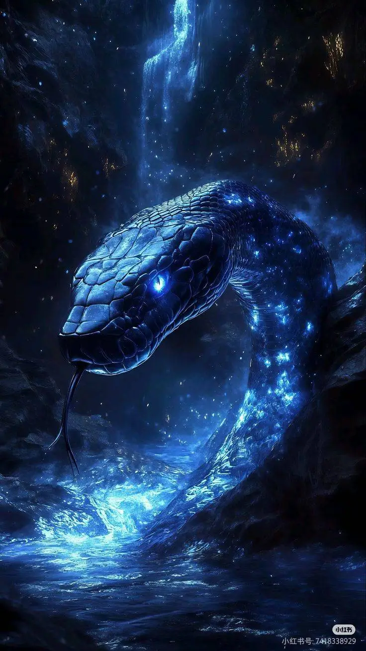 ai character: midnight snake  background