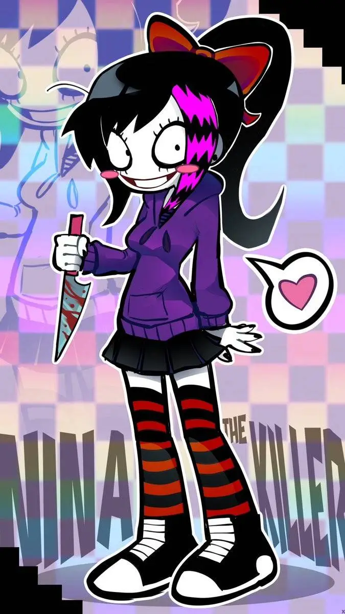 ai character: Nina the killer  background