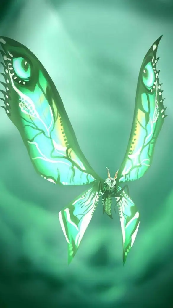 ai character: Mothra  background