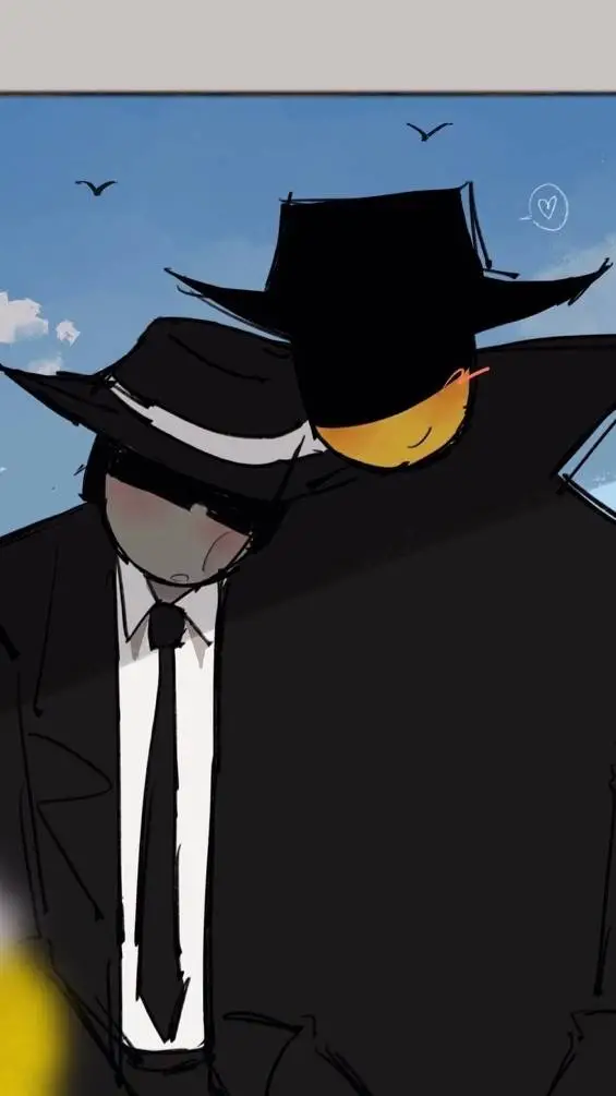 ai character: double fedora background