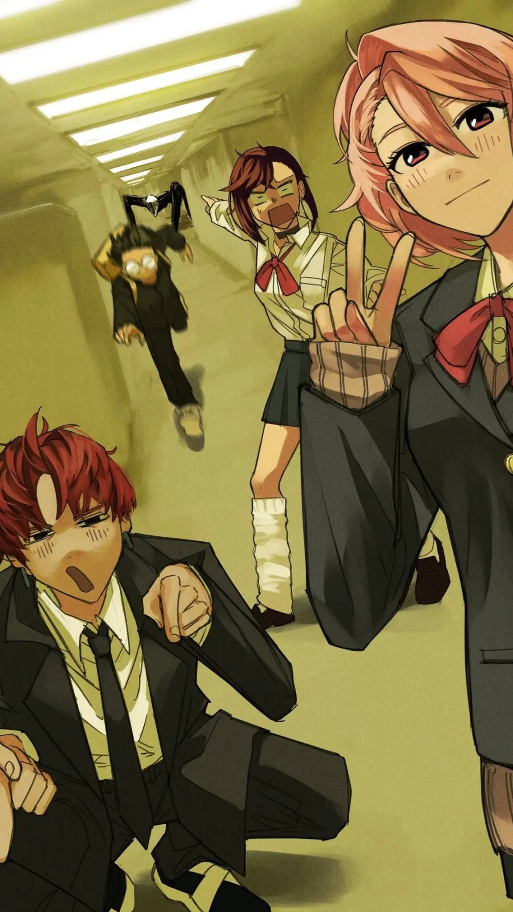 ai character: DDD backrooms background