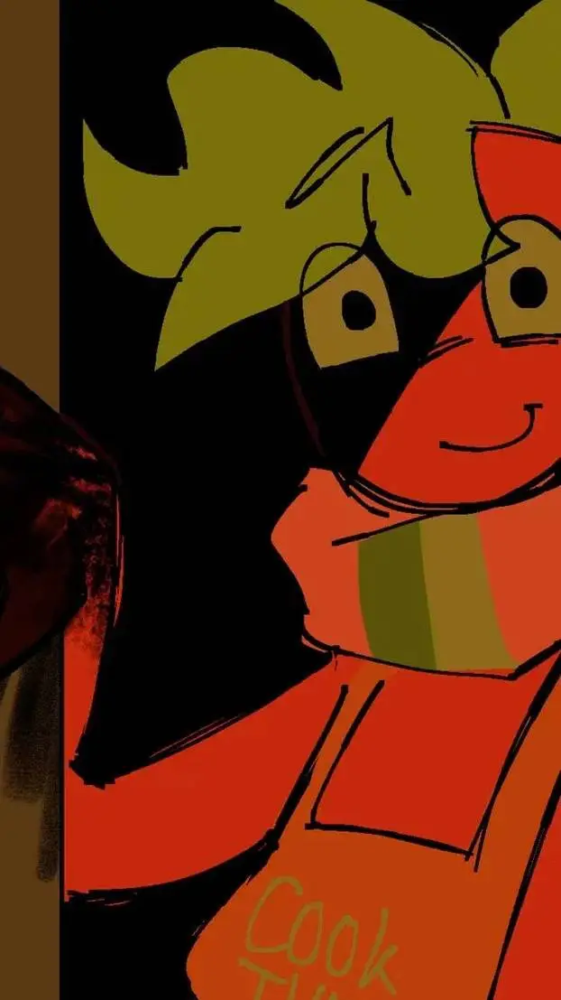 ai character: stocking sprout background