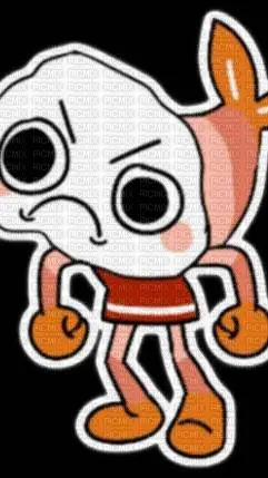 ai character: freaky Shrimpo  background