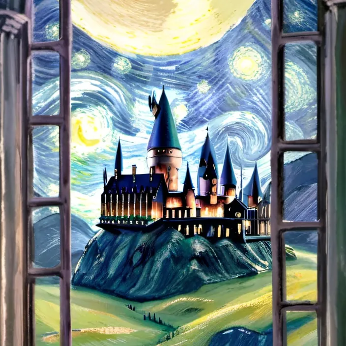 chat with ai character: Hogwarts Night