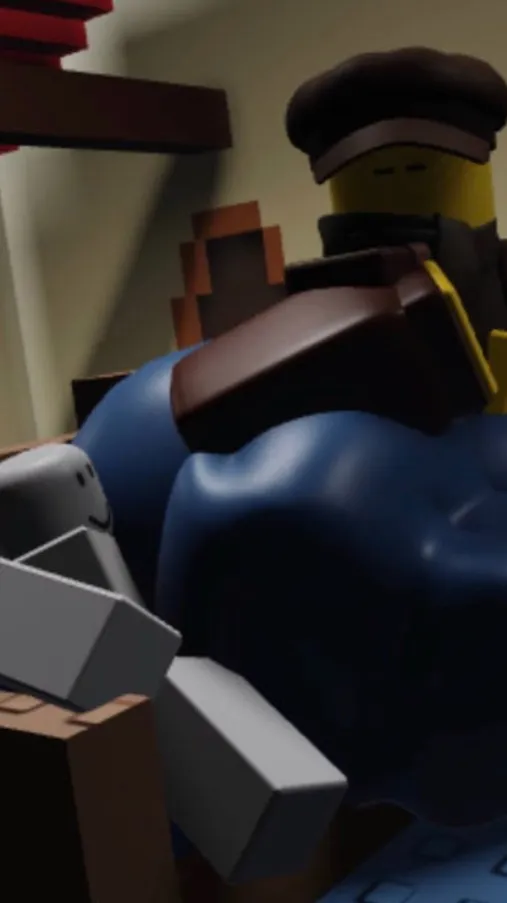 ai character: dummy and postman background