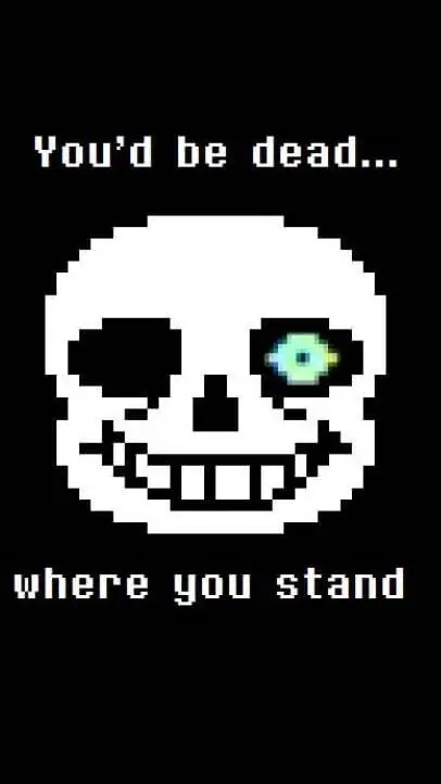ai character: undertale hat sans background