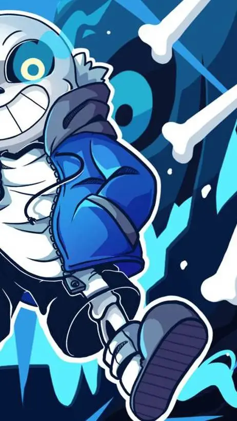 ai character: sans pap hâ gaster background