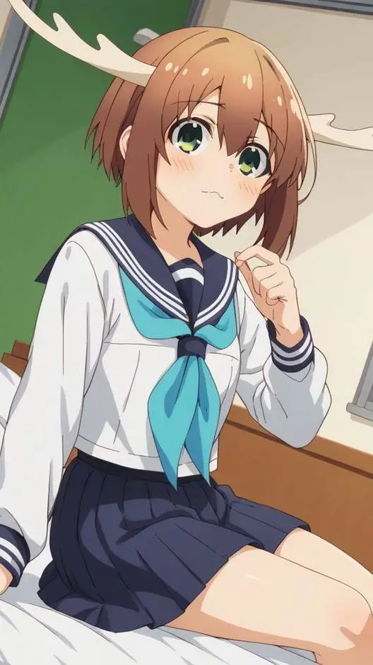 ai character: Noko Shikanoko  background