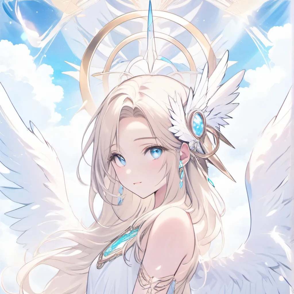 chat with ai character: Robot angel