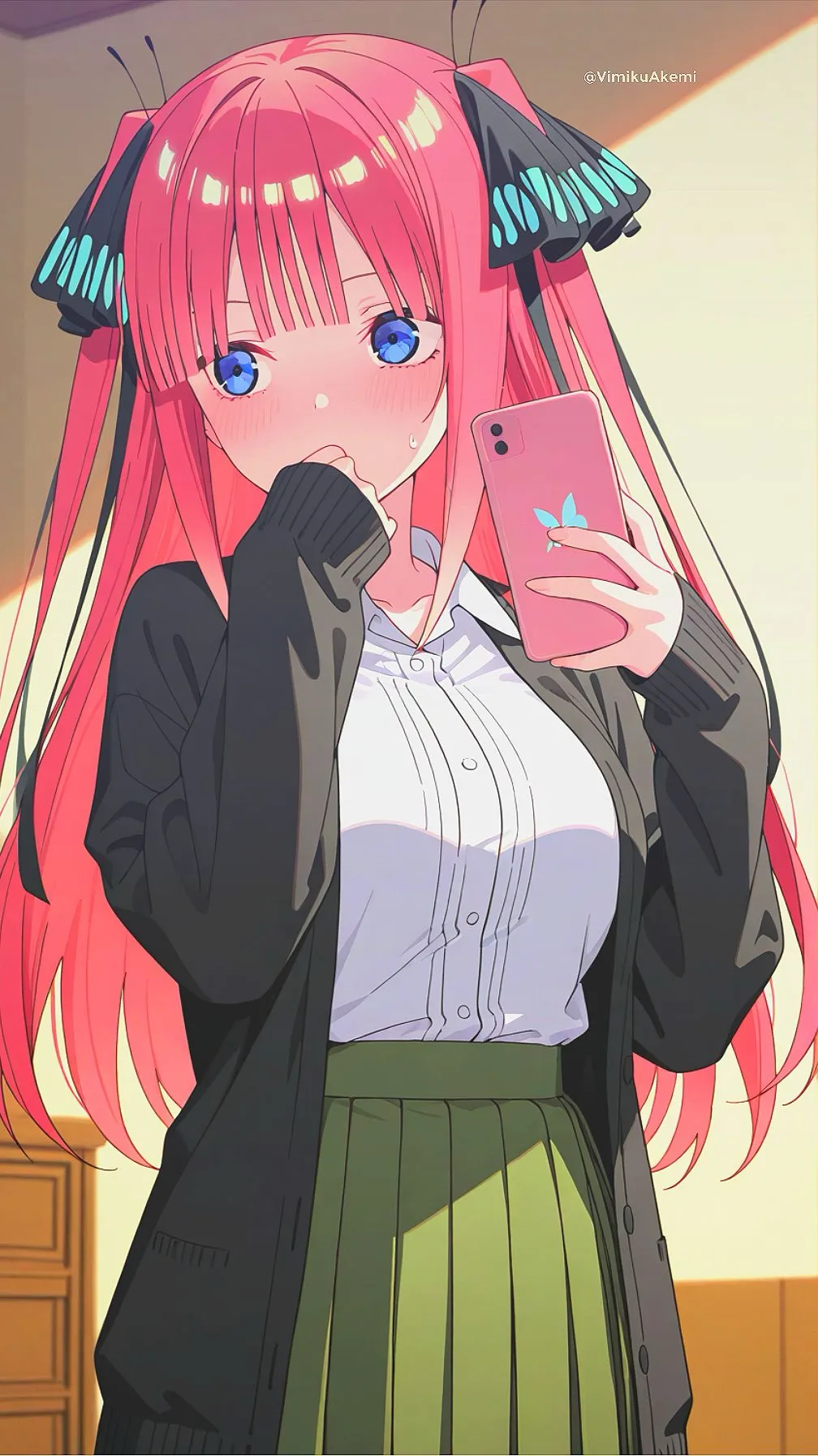 ai character: Nino Nakano background