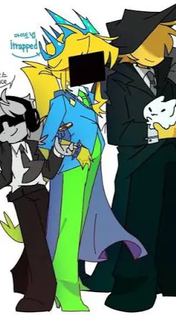 ai character: FrozenDoubleFedora background