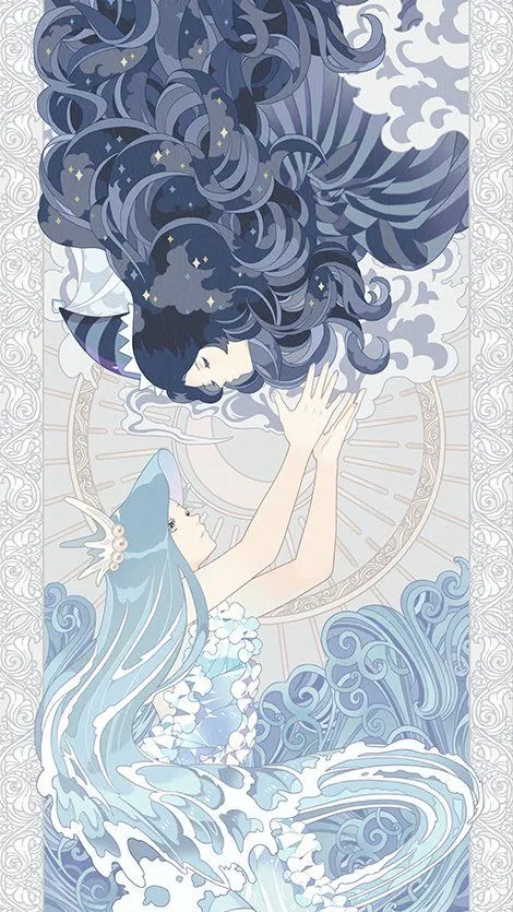 ai character: SEA FAIRY COOKIE!! background