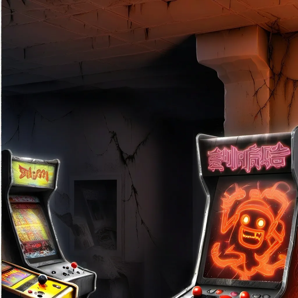 chat with ai character: Cb haunted arcade 