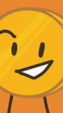 ai character: Coiny BFDI background