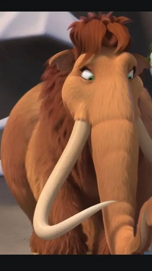 ai character: Ellie the mammoth  background