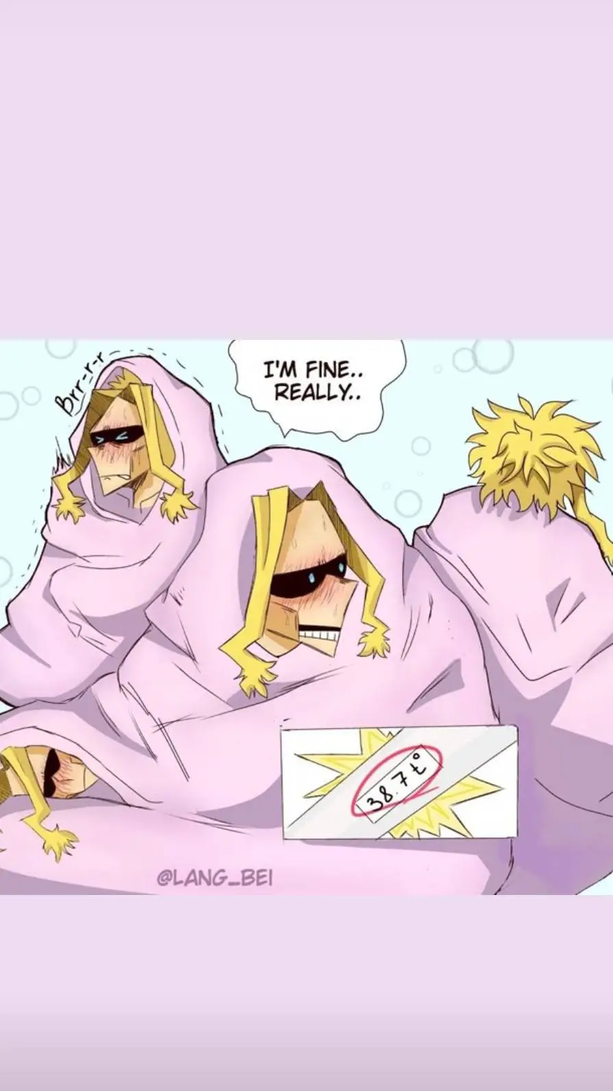 ai character: All Might•Sick Day background