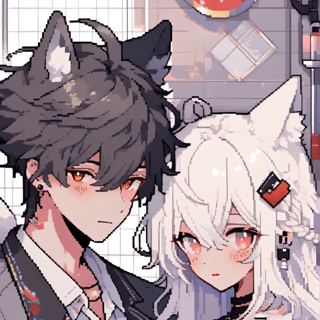 chat with ai character: Uwu and wolf guy