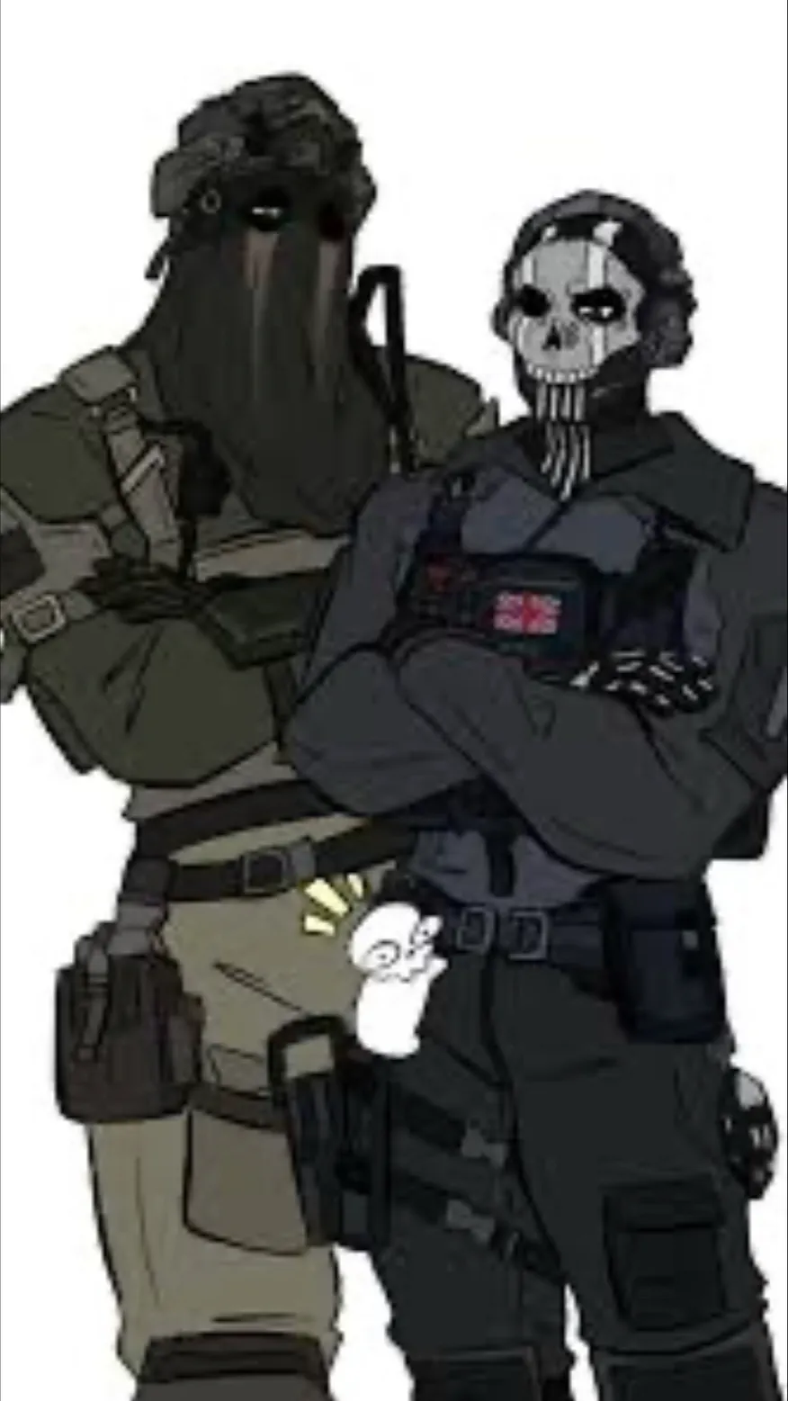 ai character: Ghost and konig background